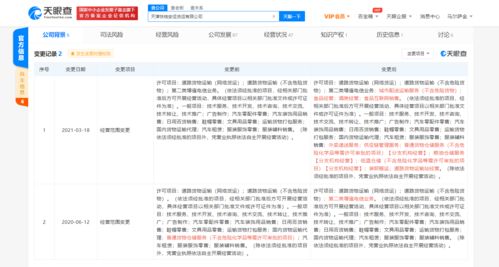 滴滴货运拓展新业务 经营范围新增外卖递送与食品互联网销售，探索软件外包服务