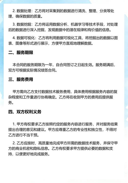 互联网数据技术服务合同